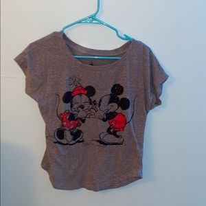 Mickey and Minnie Grey Tee